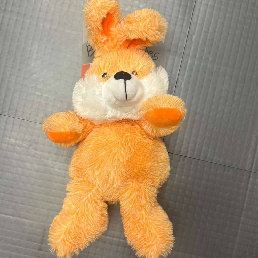 BEAD BUDDIES ORANGE BUNNY MADE FOR EASING PAIN FROM SORE MUSCLES &MINOR INJURIES